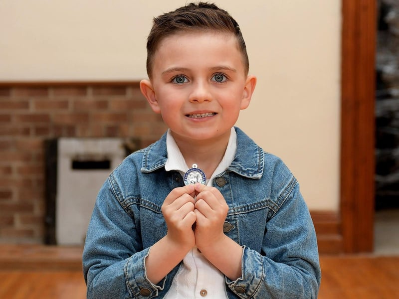 Fiachra Ferry – McGlinchey, Foyle School of Speech and Drama, achieved second place P2 Children’s Verse at the Feis Dhoire Cholmcille on Wednesday at St Columb’s Hall. Photo: George Sweeney.