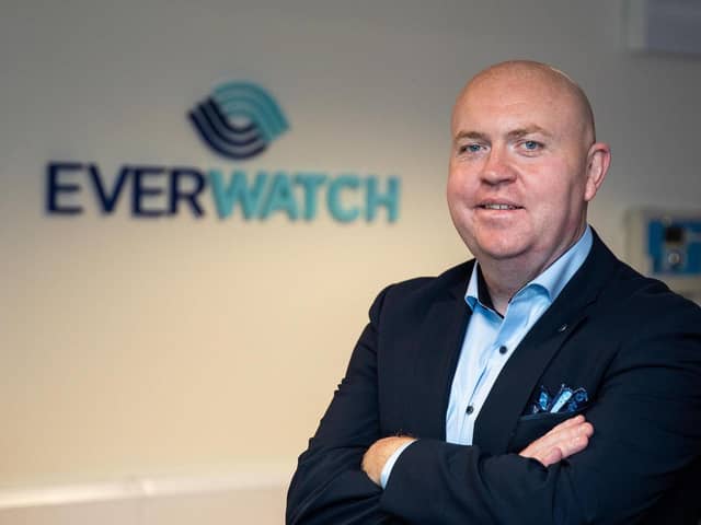 BIG BROTHER: Liam Cullen, Managing Director of Lisburn-based company Everwatch which has enjoyed significant growth of 25% YOY in providing 24-hour monitoring services to an increasing number of blue-chip clients across Ireland, the UK and further afield. Working with security companies, installers and in-house security teams, Everwatch offers clients advanced round-the-clock monitoring solutions to help enhance the security and safety of their businesses and protect their assets and personnel.  Services include remote monitoring for CCTV systems, intruder alarms and fire detection, as well as lone worker, social care and elevator monitoring.  For more information, visit www.everwatch.co.uk.