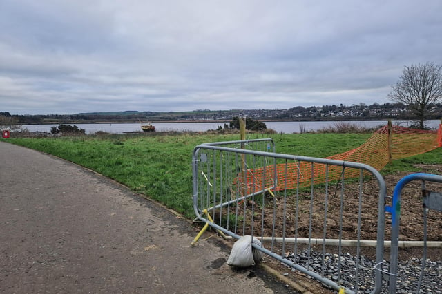 Works are steadily progressing on the new Derry bridge, which is due to be completed by Spring this year. The riverside path connecting the Bay Road Nature Reserve to the new bridge has kerbs and gravel laid and lampposts almost fully installed. The base for the bridge to sit on the Bay Road side seems to be fully complete with concrete being pored on the other side's base.