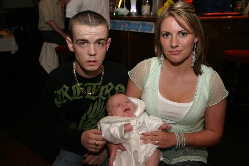 Ben Maguire's Christening with family.