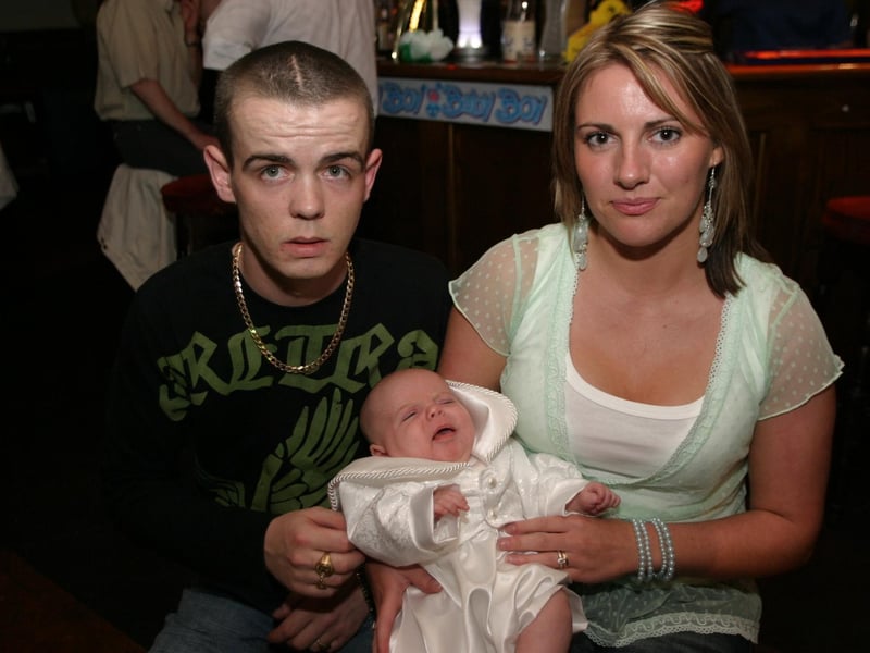 Ben Maguire's Christening with family.