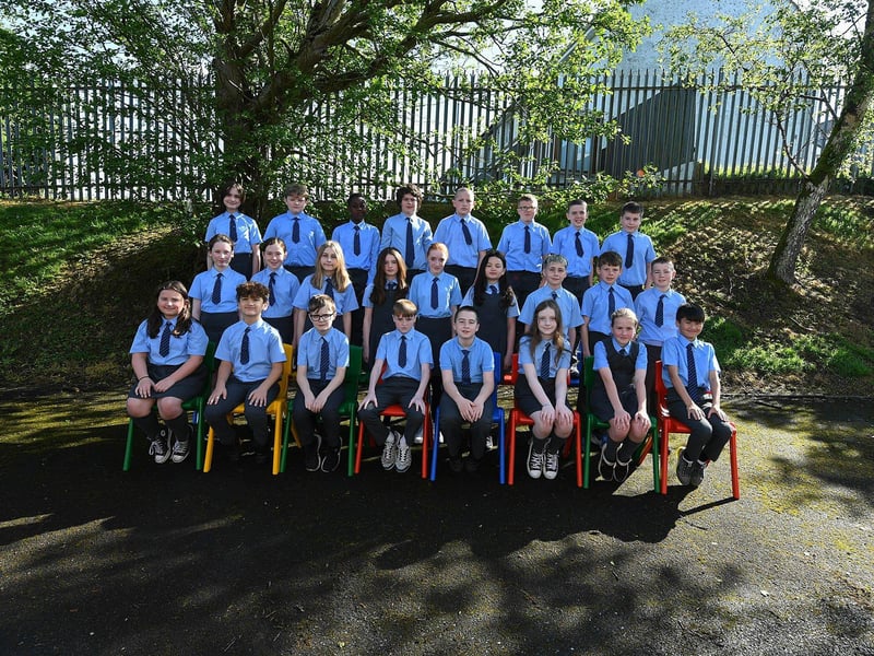 Mrs McRory’s P7 class at St Anne’s Primary School.