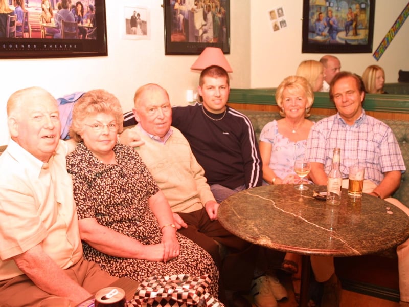 Pictures of birthdays, fundraisers and pub outings in July 2003