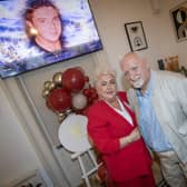 Hurt Founder Sadie O'Reilly pictured with Dessie Kyle, Centre Manager during Thursday's 25th Anniversary of the charity.. (Photos: Jim McCafferty Photography)