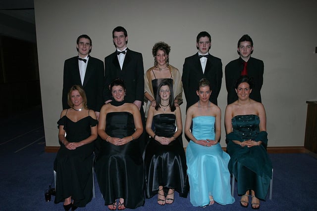 Seated: Mary Henry, Rachel Devine, Charlotte Simpson, Ann Louise McGuinness and Caoimhe Doherty. Standing: Chris Stephens, Sean Mullan, Sandra Biddle, Sean Doherty and Andrew Harkin. (0403T10)