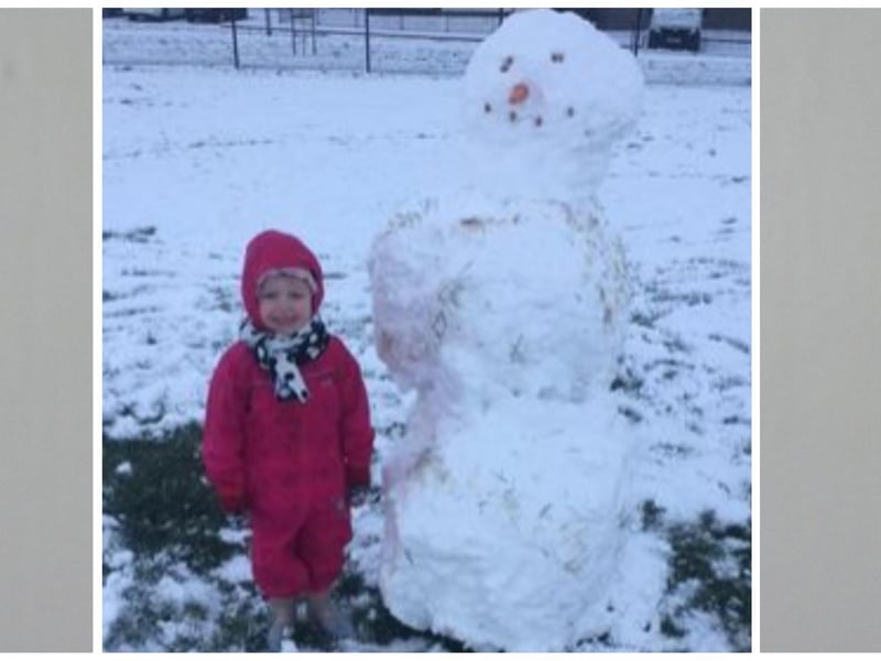 This is Olaf Cookie Crisp and Grace (4) created him for her birthday. Photo: Emma O'Hara