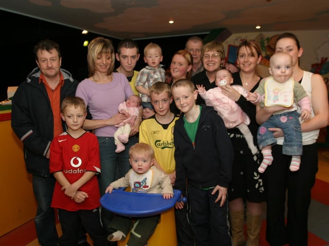 Dillon's birthday surrounded by family.