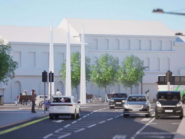 It will also see enhancements to the junctions at Railway Street/Abercorn Square/Derry Road/Canal Street, as well as the junctions at Market Street/Butcher Street/Church Street and Main Street/Market Street/Bridge Street, resulting in a realignment of traffic flows and the creation of new public space in Abercorn Square on the opposite side of the street to where it is currently located.