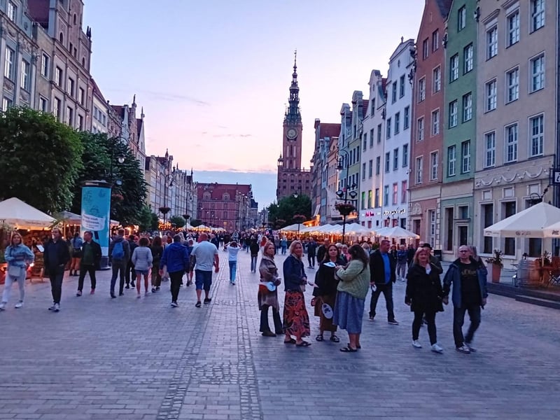 The Long Market in the heart of Gdánsk.