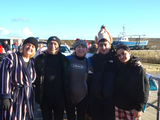Malin Head St Stephen's Day Swim in aid of Malin Head Community Association Ltd and Ronald McDonald House. Pictures: Malin Head Community on Facebook:Malin Head St Stephen's Day Swim