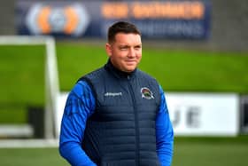 Institute manager Kevin Deery was pleased with his team's character in the 2-2 draw at Dergview.  Photo: George Sweeney. DER2333GS – 88