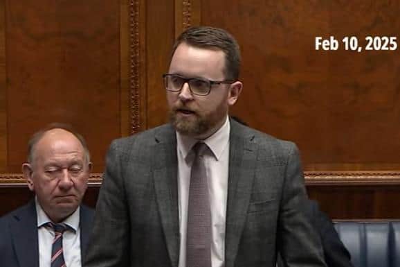 Gary Middleton at Stormont on Monday.