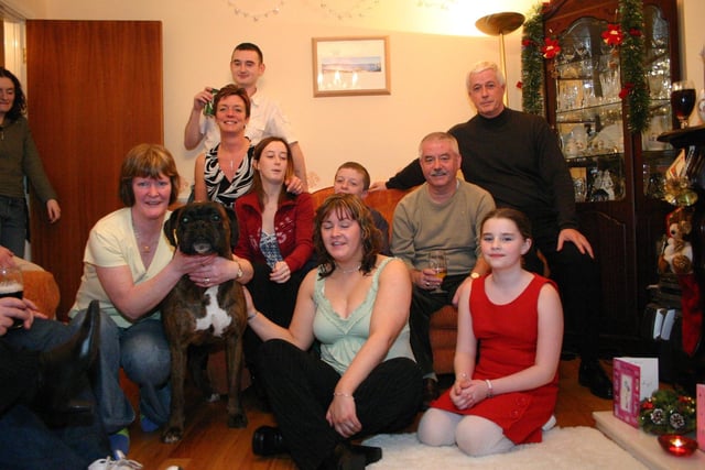 People in Derry celebrating parties during the 2004-5 festive season.