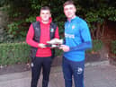 Cliftonville striker Ronan Hale (left) and Coleraine's Matthew Shevlin joint Golden Boot winners for 2022-23 season.