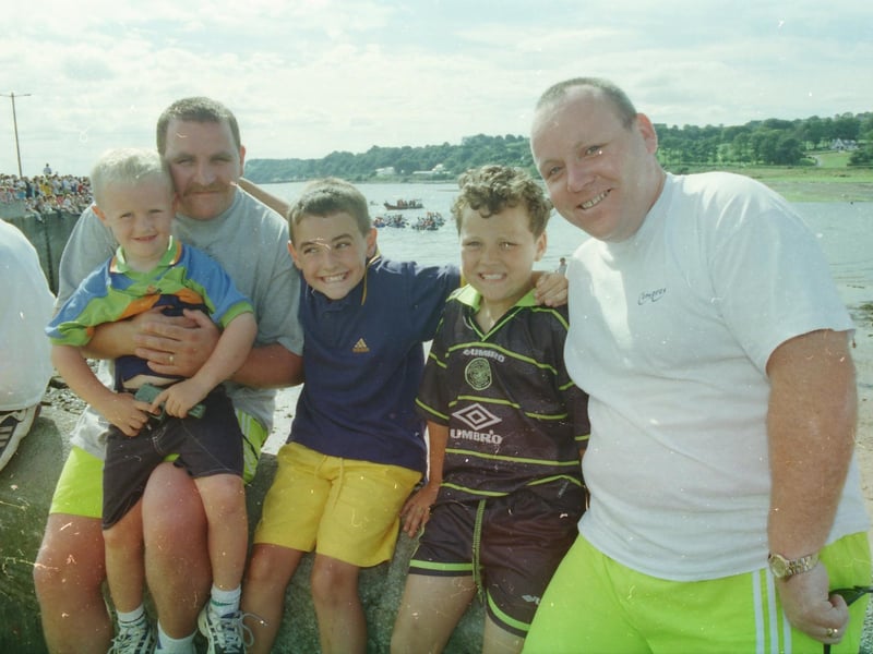 Happy faces at the Moville raft race.