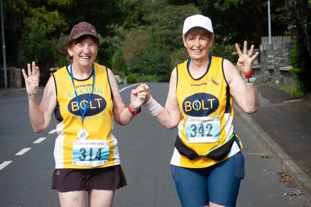 Cecilia Deehan and Anne Hutton, who recently ran four half marathons in four days.