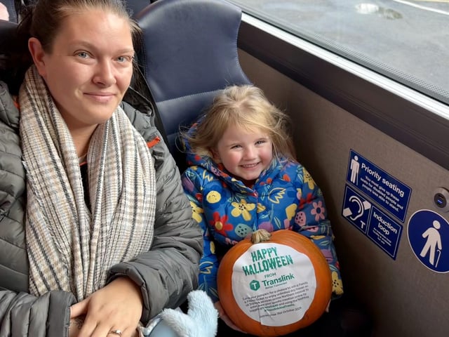 Translink Hallowe'en pumpkin surprise delights bus and rail passengers