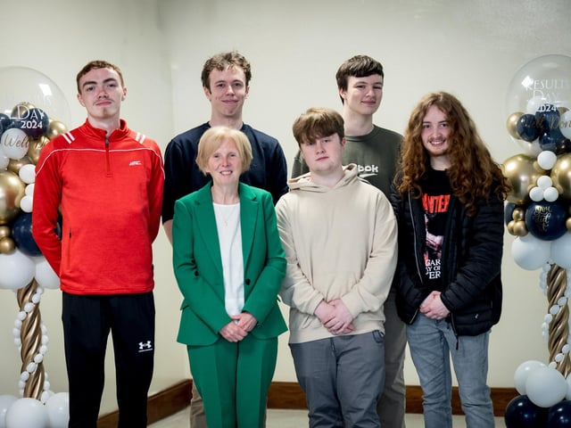 Dr Marie Ferris (Principal), Conor Dooher, John James O'Kane, Cathan Nelis Matthew Duffy, Charlie Hasson.