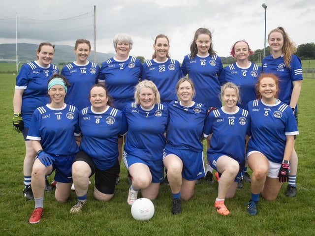 The Gaeil Fhanada Ladies pictured before Saturday's Ulster Ladies Blitz at Beart GAC. (Photos: Jim McCafferty)
