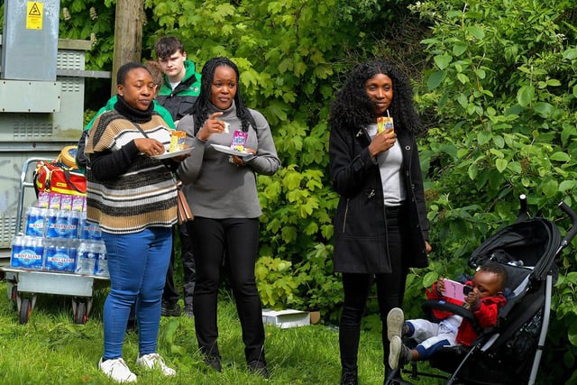 Enjoying the food and the  entertainment at the NW Migrants Forum’s ‘Celebrate Family – Connect Communities’ fun day at Coshquin on Sunday afternoon last. Photo: George Sweeney.  DER2320GS – 27