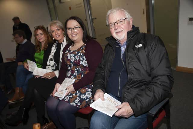Some of those in attendance at Saturday’s launch in the Holywell Trust,  Bishop Street, Derry.