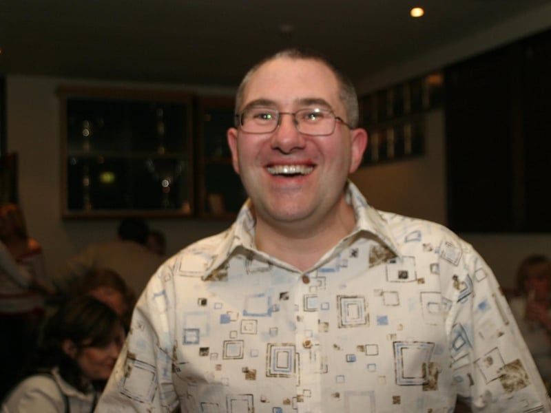 Party celebrations back in 2004: Adrian Gorman.