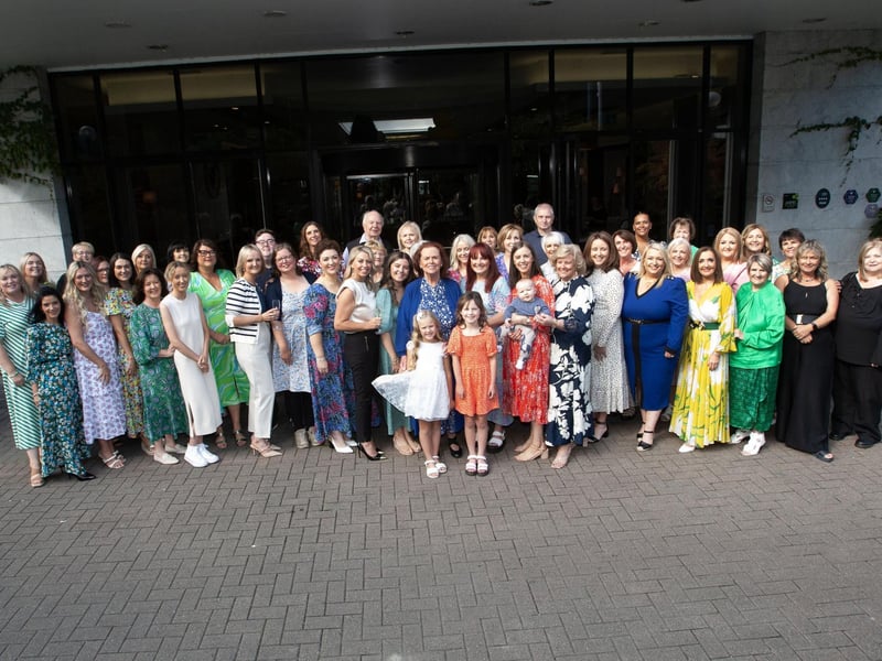 Family, friends and former pupils gathered at the Everglades Hotel to celebrate Úna Ó Somacháin's 80th birthday on Saturday. (Photos: Jim McCafferty Photography)