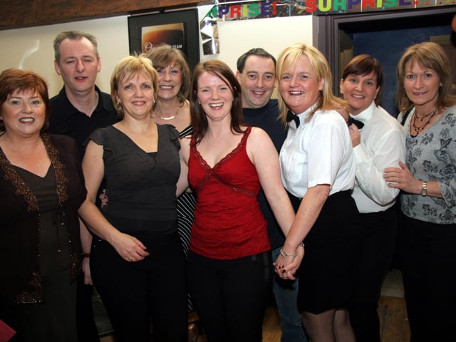 Claire celebrates her birthday with members of of her Sabroso dance group 0048JML : Claire Bradley celebrating her birthday with friends and family.