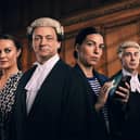 Coleen Rooney, David Sherborne QC, Rebekah Vardy and Hugh Tomlinson QC in Vardy v Rooney: A Courtroom Drama