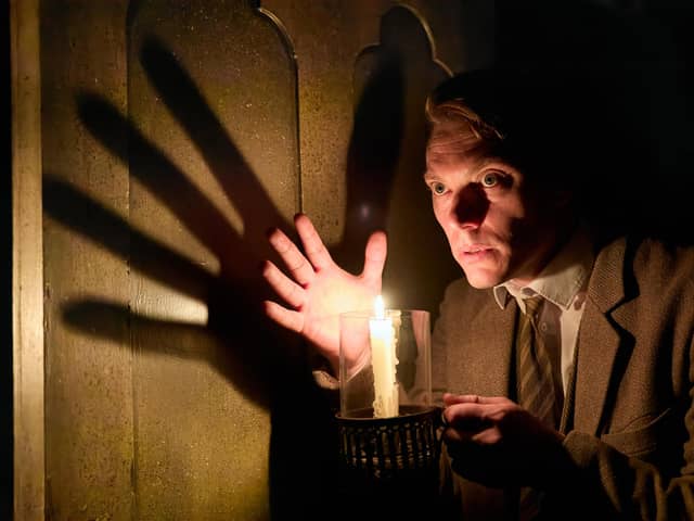 Mark Hawkins is superb as 'The Actor' in Susan Hill's 'The Woman in Black' at the Millennium Forum this week.