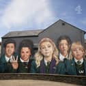 The Derry Girls mural.