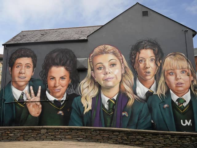 The Derry Girls mural.