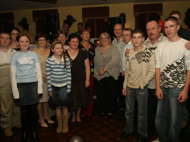 Cathy and Tony celebrate with friends and family, having a few drinks and some pub grub.
