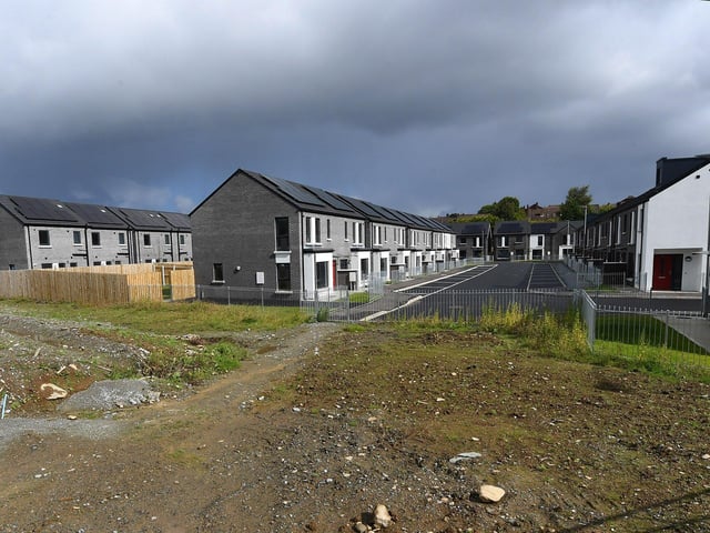 Social housing development adjacent to Templemore Roundabout. Photo: George Sweeney