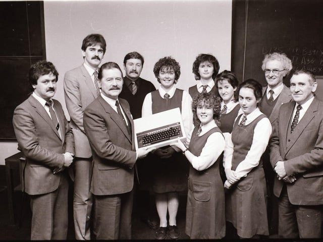 A presentation with local students.