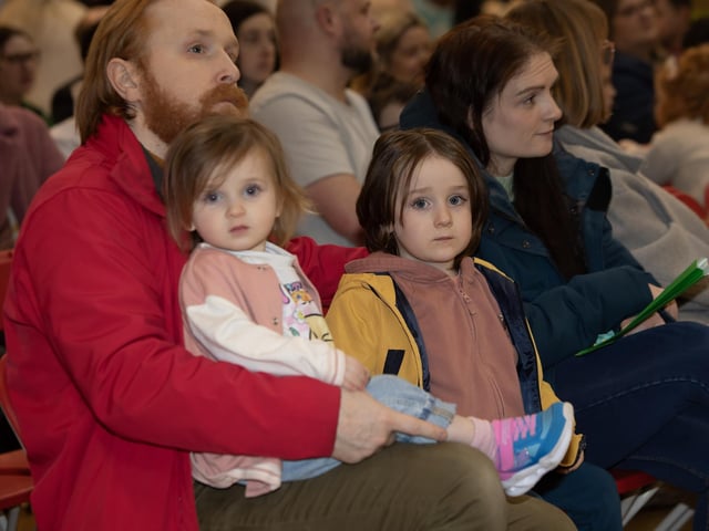 Parents and prospective pupils pictured at the Oakgrove Integrated Primary and Nursery School Open Day on Thursday last. : .