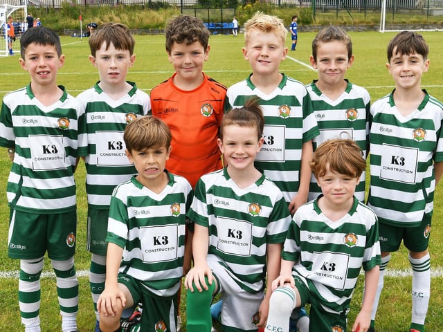 The Cockhill Celtic under-9 team which took part in the O'Neills Foyle Cup.
