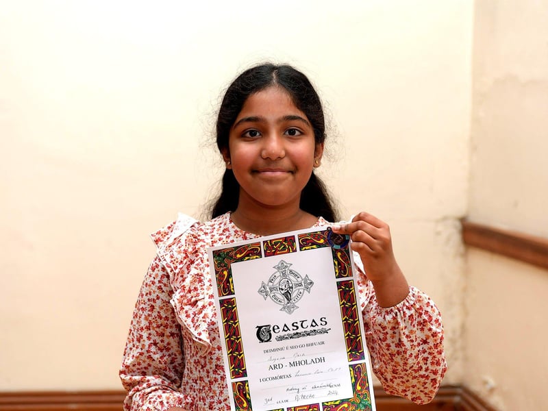 Ameya Nair, Foyle School of Speech and Drama, achieved third place for P7 Public Speaking, third place for Sight Test and highly commended for Favourite Poem at the Feis Dhoire Cholmcille on Wednesday at St Columb’s Hall. Photo: George Sweeney.