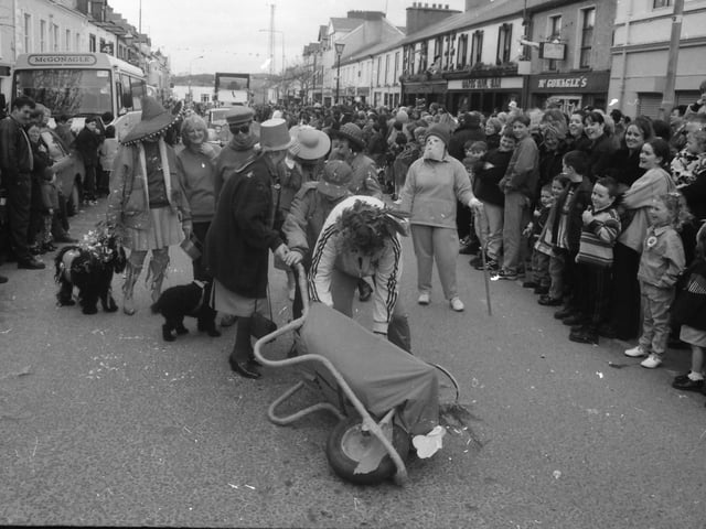 The St. Patrick's Day parade in Buncrana in 1998.