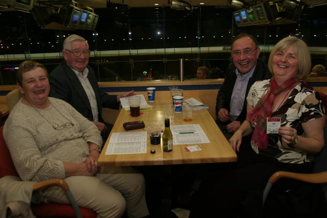 Late night at the Lifford races with friends and family.