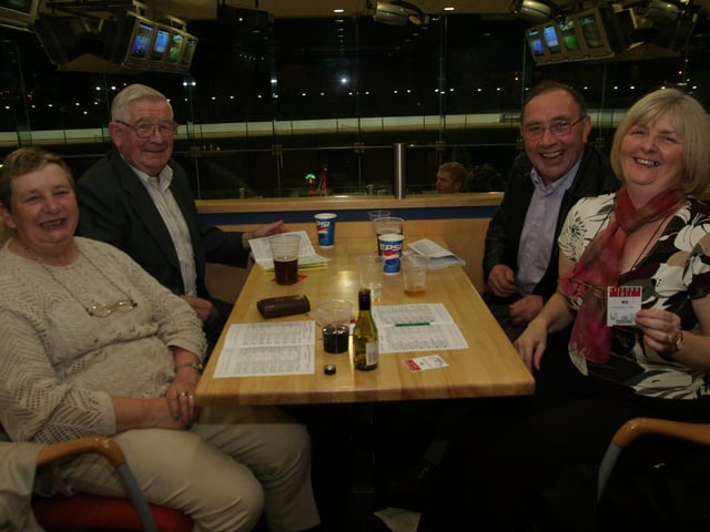 Late night at the Lifford races with friends and family.