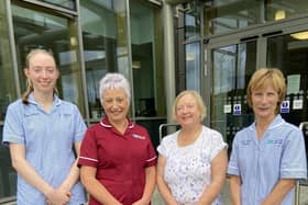 The Western Trust Human Milk Bank Service are making an appeal for donor mums to help provide essential, lifesaving breastmilk over the busy summer months.  Pictured from left to right are: Tory Allan, Human Milk Bank Technician; Lorraine Holden, Human Milk Bank Admin Support; Catherine McMahon, Human Milk Bank Coordinator (Job Share) and Vivienne Carson, Human Milk Bank Technician.