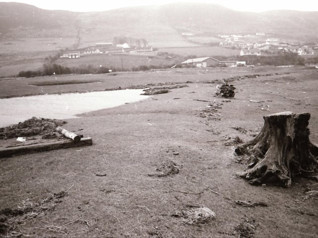 Storm damage at North West Golf Club.