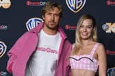 Ryan Gosling and Margot Robbie arrive for the Warner Brothers Pictures red carpet photocall of "Barbie" during CinemaCon 2023 at Caesars Palace in Las Vegas, Nevada, on April 25, 2023. (Photo by BRIDGET BENNETT/AFP via Getty Images)