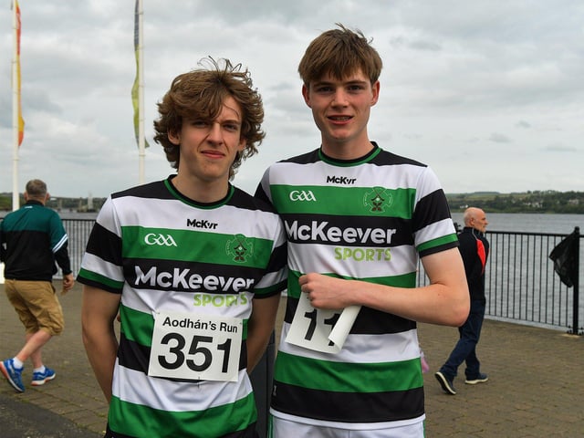 Rain Parkhurst and Finn Gallagher took part in the annual Aodhan’s 5k race, run, walk on Thursday evening last. Photo: George Sweeney. DER2326GS – 42