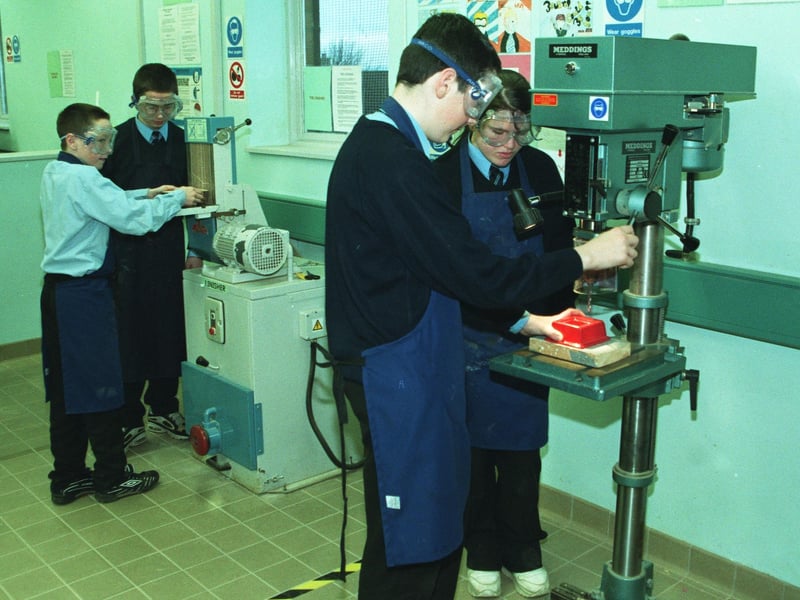 The Technology Department at St Brecan's back in 2000.