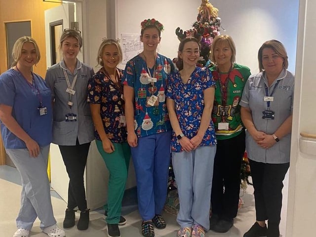 Hardworking Western Trust staff who worked over Christmas.