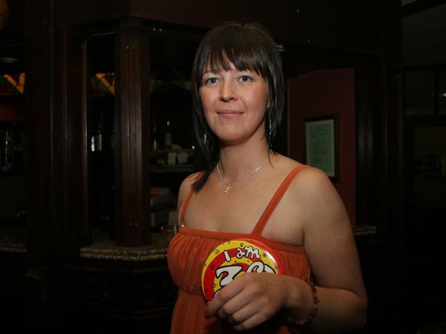 Fiona Anderson's 30th birthday party celebrations back in 2004.
