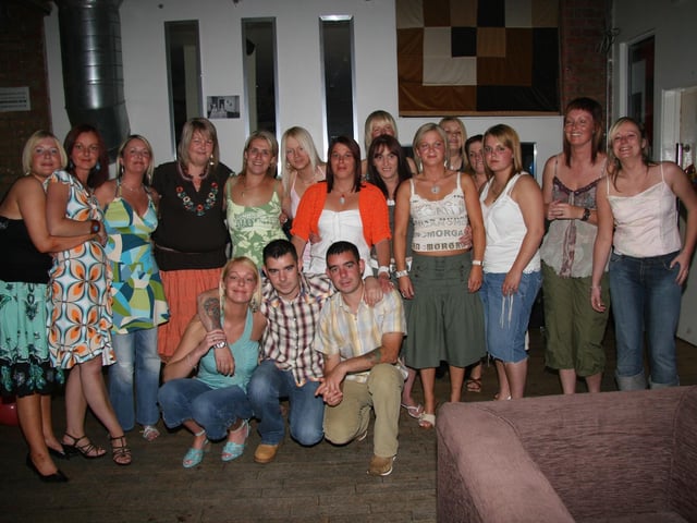 Irvine partying with his friends and family back in 2005.