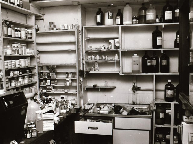 McCafferty's chemist shop after explosion.